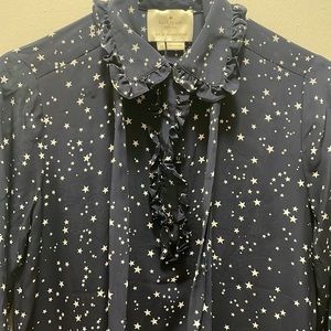 Kate Spade midi dress navy with white stars